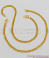 10.5 inch Thin Gold Plated Anklets Model For Daily Wear ANKL1002