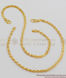 10.5 Inch Light Weight Fancy Pattern Anklets Design Online Shopping ANKL1006