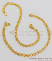 11 Inch Iconic Gold Pattern Anklets For Party Wear Buy Online ANKL1012