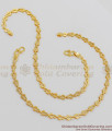 11 Inch Trendy Fashion Designer Gold Anklet Model Regular Wear ANKL1017