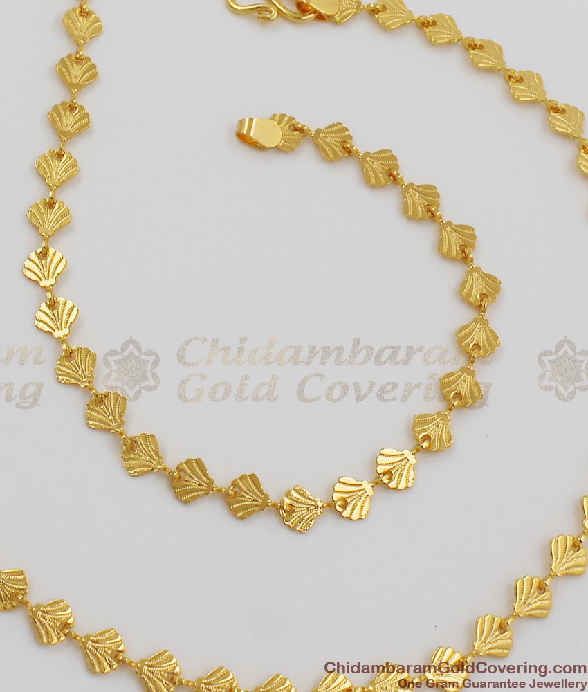 11 Inch Gold Shell Anklet Trendy Model For Girls Buy Online ANKL1023