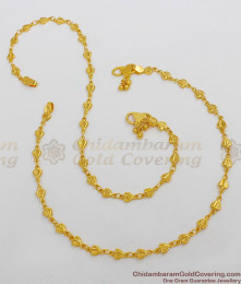 10.5 Inch Gold Heart Anklet Lovely Model For Girls Trendy Jewelry Collections ANKL1025