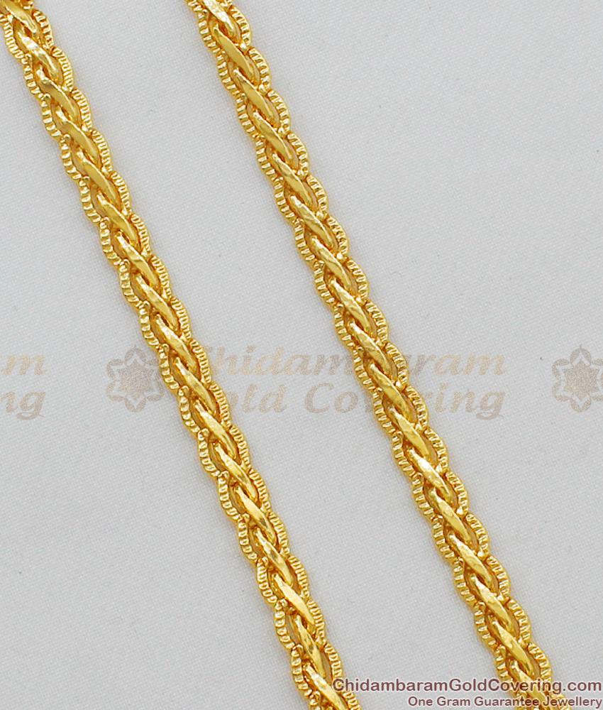 11 Inch One Gram Gold Light Weight Anklet Collections For Daily Use ANKL1033