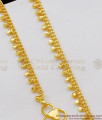 10.5 Inch Full Gold Beads Light Weight Pattern Single Line Kolusu Model ANKL1037