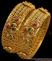 BR1539-2.8 Size High Quality Temple Wear Antique Gold Kada Bangle Online
