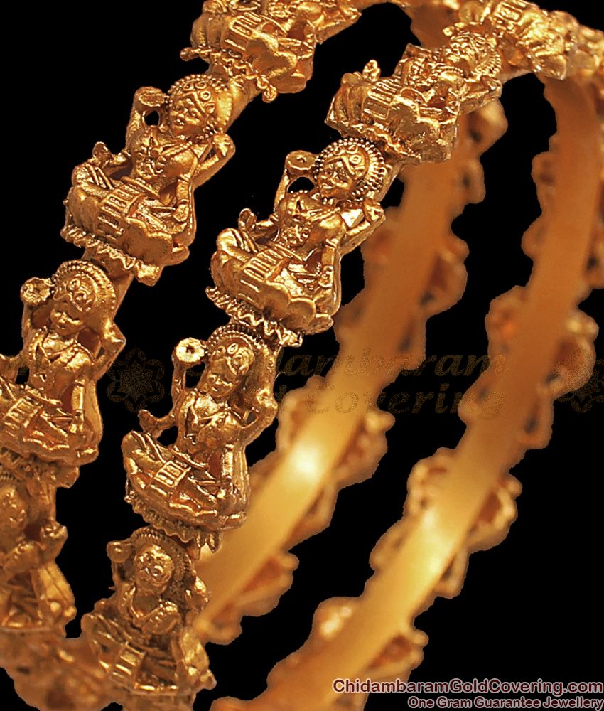 BR1689-2.4 Grand Lakshmi Antique Bangles Collection For Function Wear