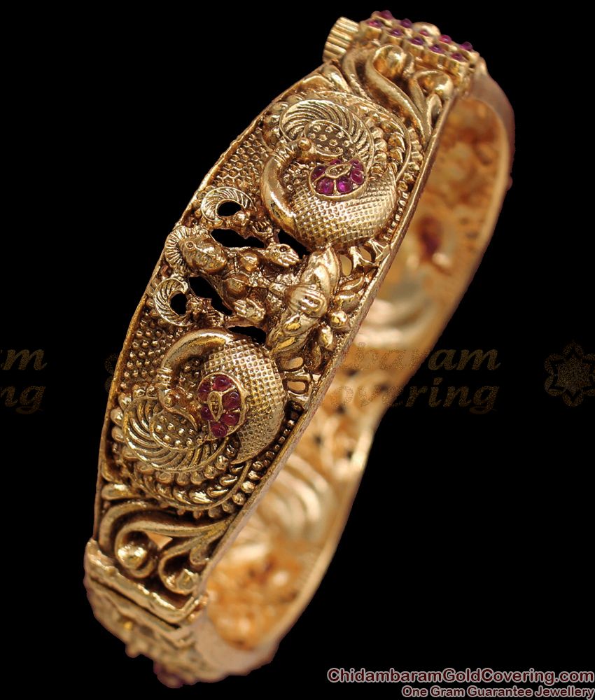 BR1808-2.4 Premium Nagas Collections Screw Type Antique Bangles Shop online