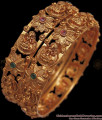 BR1852-2.6 Size Premium Antique Temple Jewelry Bangles Lakshmi Design