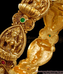 BR1881-2.8 Size Elegant Lakshmi Design Nagas Temple Wear Antique Bangle BR1881-2.8 Size Elegant Lakshmi Design Nagas Temple Wear Antique Bangle