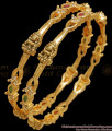 BR2117-2.6 Size Premium Antique Finish Gold Bangles Shop Online