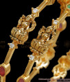 BR2230-2.8 Size Premium Nagas Antique Lakshmi Bangles Kemp Stone Jewelry