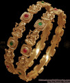 BR2277-2.4 Size Premium Temple Jewelry Antique Bangle Nagas Collections