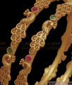 BR2278-2.6 Size Full Matt Pattern Peacock Design Antique Bangles Shop Online