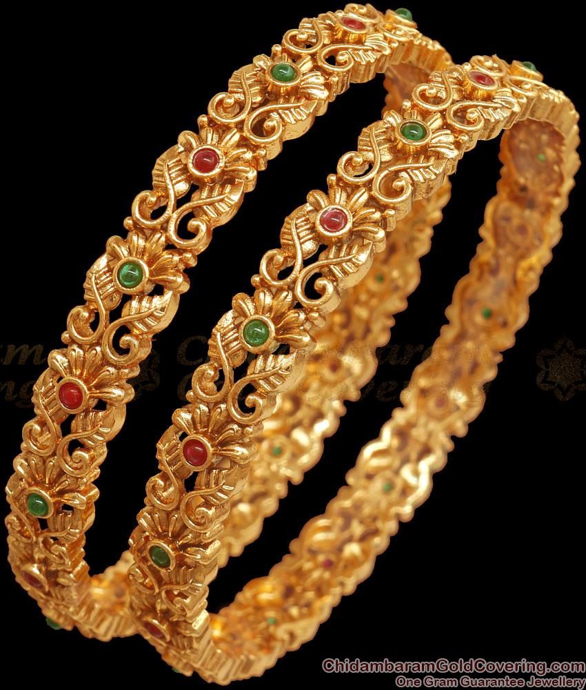 BR2328-2.6 Size Premium Antique Bangles Bridal Design Shop Online