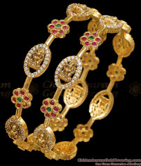 BR2821-2.6 Size Bridal Wear Lakshmi Design Antique Gold Bangle Shop Online