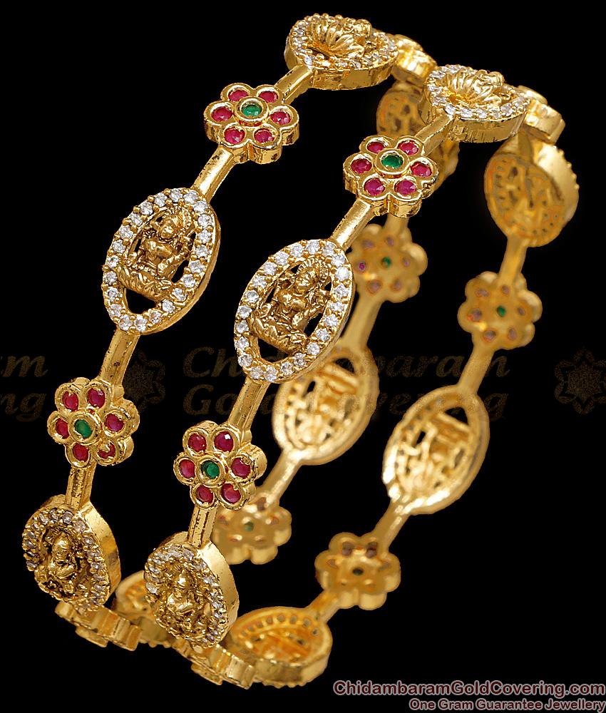 BR2821-2.6 Size Bridal Wear Lakshmi Design Antique Gold Bangle Shop Online BR2821-2.6 Size Bridal Wear Lakshmi Design Antique Gold Bangle Shop Online