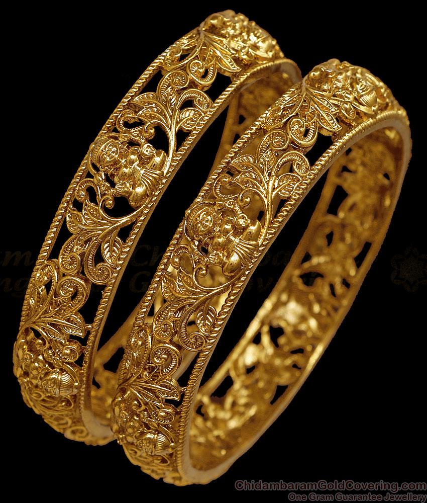 BR2865-2.4 Size Traditional Laxmi Design Nagas Antique Bangle BR2865-2.4 Size Traditional Laxmi Design Nagas Antique Bangle