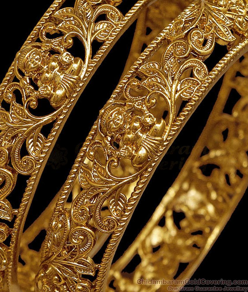 BR2865-2.4 Size Traditional Laxmi Design Nagas Antique Bangle BR2865-2.4 Size Traditional Laxmi Design Nagas Antique Bangle