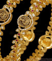 BR2868-2.6 Latest Temple Wear Antique Lakshmi Bangle With Stone BR2868-2.6 Latest Temple Wear Antique Lakshmi Bangle With Stone