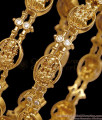 BR2929-2.8 Set Of Two Premium Quality Antique Gold Bangle Lakshmi Design