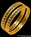 BR1440-2.4 Inter Lock Plain Gold Bangles For Ladies  Buy Online