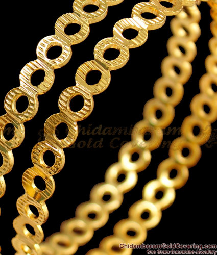 BR1454 2.8 Fancy Designer Gold Bangles Gold Plated Jewelry Buy Online
