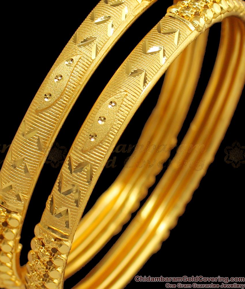 BR1530-2.10 Real Gold Bangles Designs Forming Collections