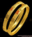 BR1531-2.4 Latest Flower design Gold Bangle For Bridal Wear Forming Collection