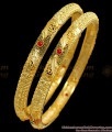 BR1546-2.6 Trendy Enamel Gold Bangles Design For Party Wear