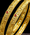 BR1547-2.4 New Model Ruby Emerald Stone Gold Forming Bangles
