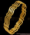 BR1555-2.8 New Model Gold Covering Bangles Curve  Design For Women Daily Use