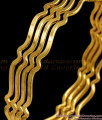 BR1555-2.10 New Model Gold Covering Bangles Curve  Design For Women Daily Use