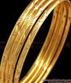 BR1591-2.4  Set Of Four Gold Bangles For Daily Wear Collections