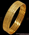 BR1592-2.4 Stylish Star Pattern Gold Plated Bangles Collections