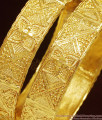 BR1001-2.8 Size Set of 2 One Gram Gold Broad Bangle Set for Women BR1001-2.8 Size Set of 2 One Gram Gold Broad Bangle Set for Women