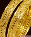 BR1003-2.6 Size Beautiful Gold Tone Kerala Design Bangles