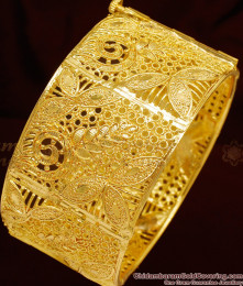 BR1004-2.8 Size Broad Leaf Design Kada Bangles Screw Type