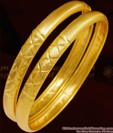 BR1007-2.8 Size Gold Inspired Thin Bangle For Daily Use