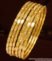 BR1028-2.4 Size Traditional South Indian Gold Imitation Bangles Set