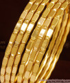 BR1028-2.4 Size Traditional South Indian Gold Imitation Bangles Set