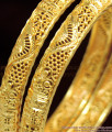 BR1044-2.6 Real Gold Pattern Handcrafted South Indian Design Bangles Bridal Wear