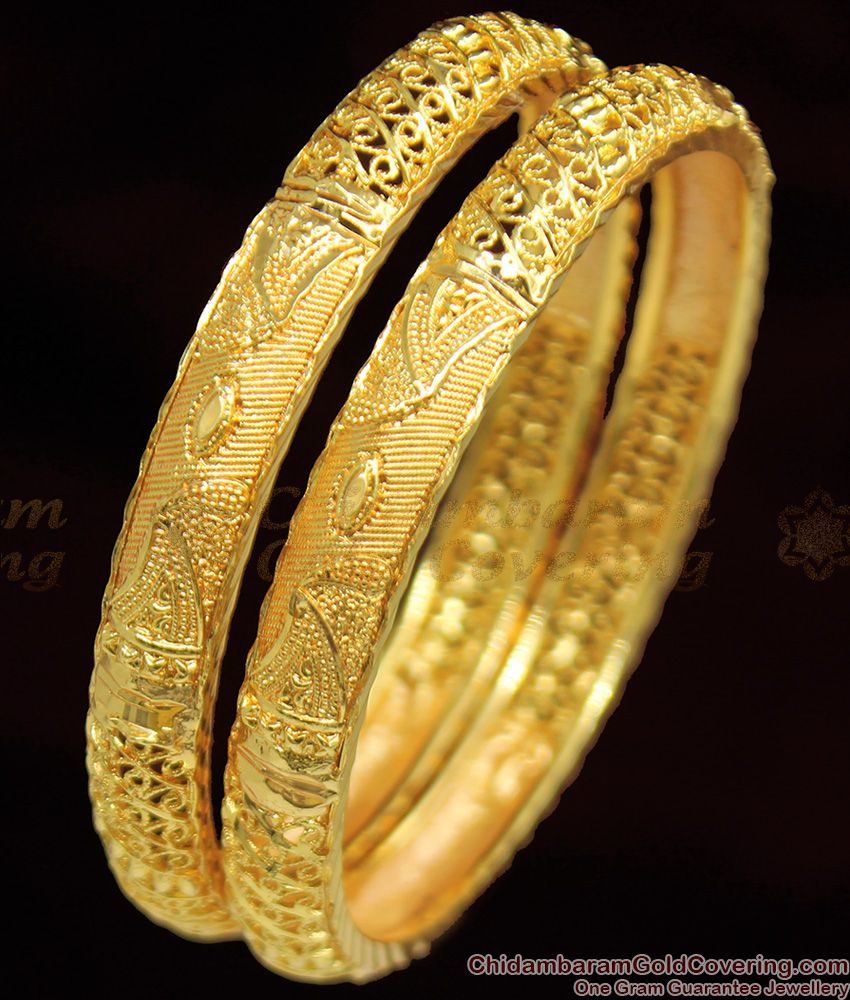 BR1046-2.8 Classic Handcrafted Bangles South Indian Jewellery Design For Ladies