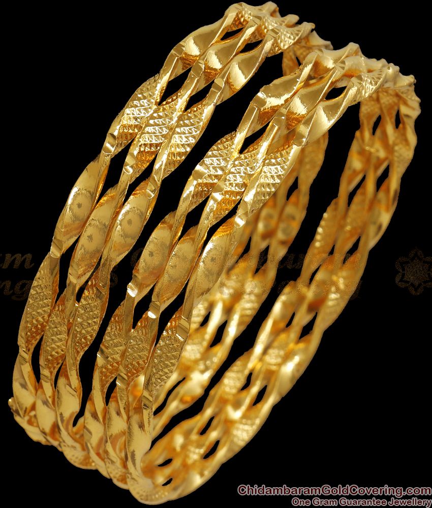 BR105-2.8 Size Gold Plated 2 Pieces Set Thick Design Traditional Neli Bangle BR105-2.8 Size Gold Plated 2 Pieces Set Thick Design Traditional Neli Bangle