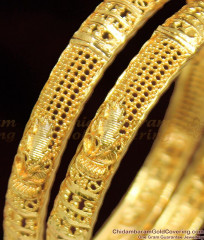 BR1051-2.8 Kerala Gold Plated Bridal Set Bangles For Marriage  BR1051-2.8 Kerala Gold Plated Bridal Set Bangles For Marriage