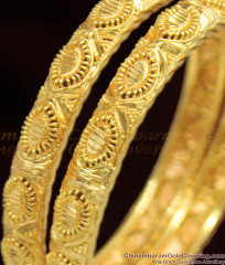BR1052-2.4 Gold Finish South Indian Design Bridal Set Bangle Collections BR1052-2.4 Gold Finish South Indian Design Bridal Set Bangle Collections