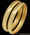 BR1065-2.6 Thick Kappu Model Plain Gold Plated Bangles Daily Use
