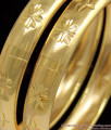 BR1066-2.6 Trendy Kappu Design Simple Gold Bangles For Daily Wear BR1066-2.6 Trendy Kappu Design Simple Gold Bangles For Daily Wear
