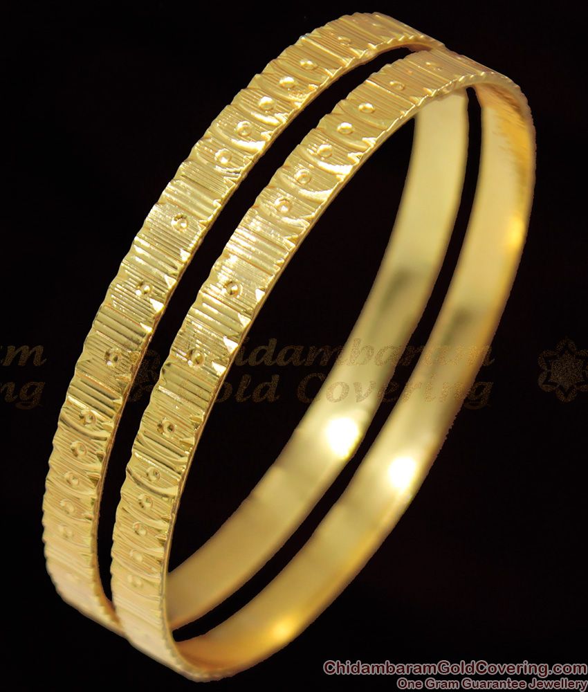 BR1067-2.4 Aspiring South Indian Real Gold Traditional Bangles For Ladies