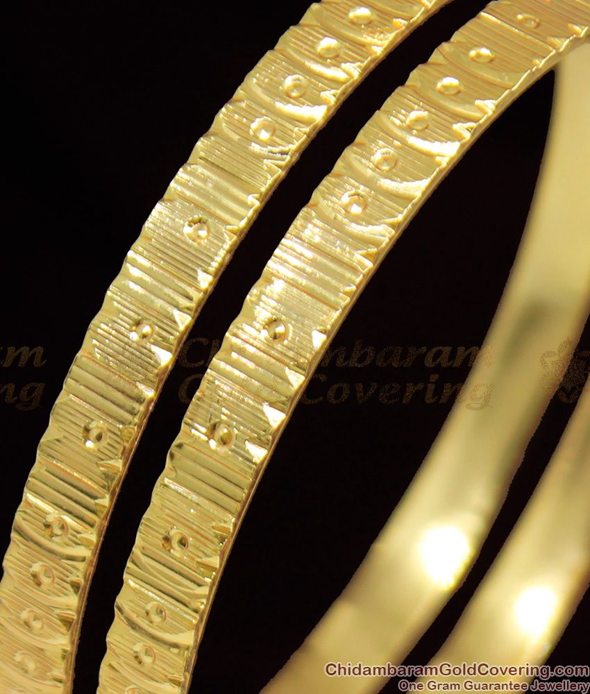 BR1067-2.6 Aspiring South Indian Real Gold Traditional Bangles For Ladies