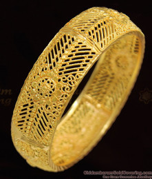 BR1078-2.4 Bollywood Grand Screw Type Gold Kada Bangle Design Online